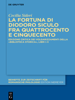 cover image of La fortuna di Diodoro Siculo fra Quattrocento e Cinquecento